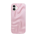 3D Ripple Wave Texture Soft Silicone Phone Case For iPhone 16 Plus