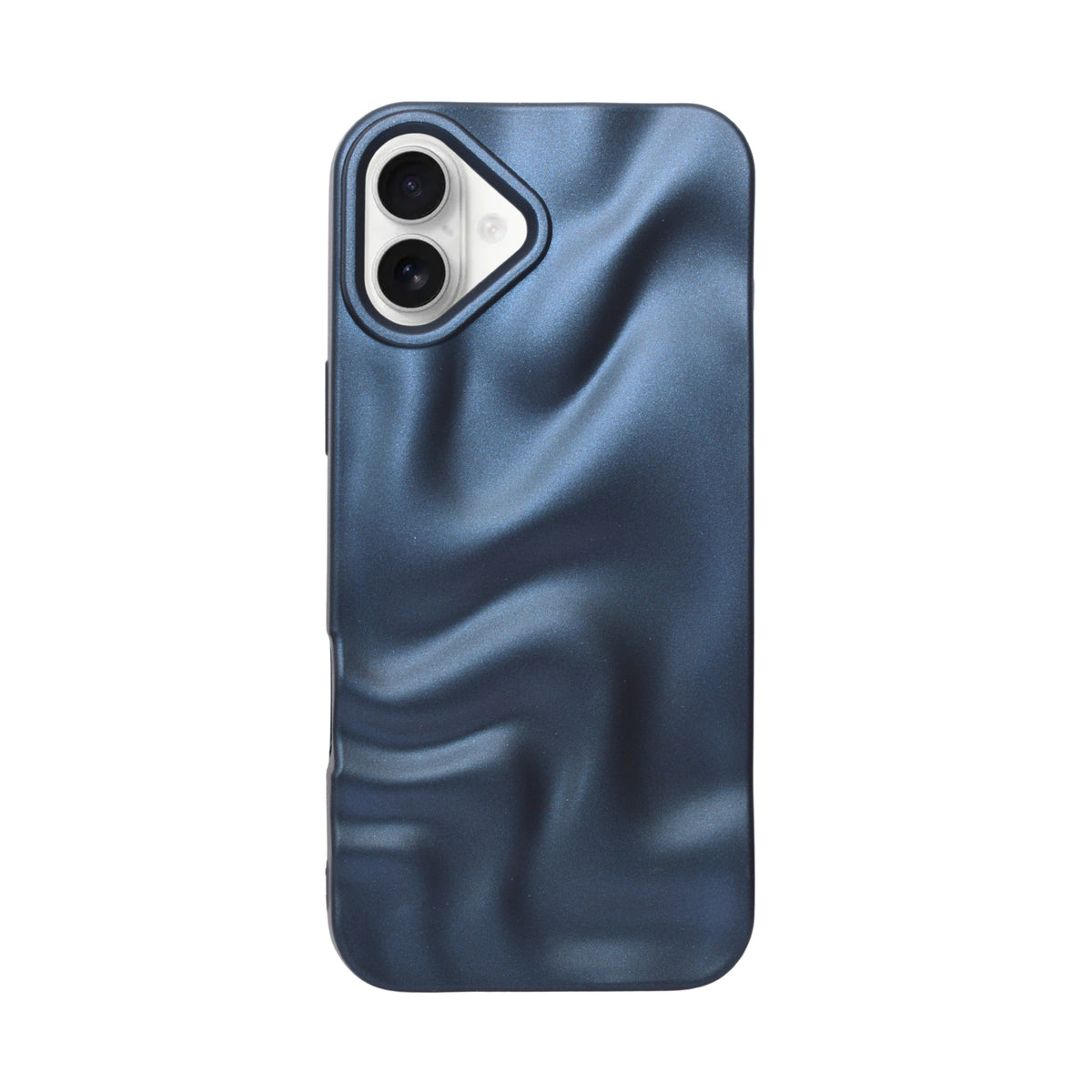 3D Ripple Wave Texture Soft Silicone Phone Case For iPhone 16 Plus