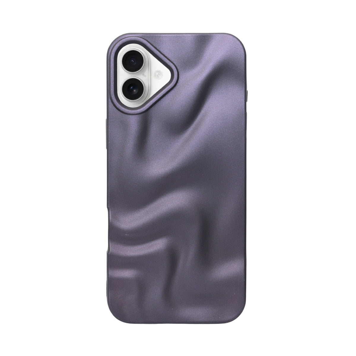 3D Ripple Wave Texture Soft Silicone Phone Case For iPhone 16 Plus