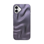 3D Ripple Wave Texture Soft Silicone Phone Case For iPhone 16 Plus