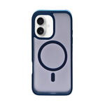 Transparent MagSafe Compatible with Matte Colour Edge Phone Case for iPhone 16 Plus