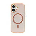 Tinted Transparent Corrugated Texture MagSafe Compatible Phone Case for iPhone 16 Plus