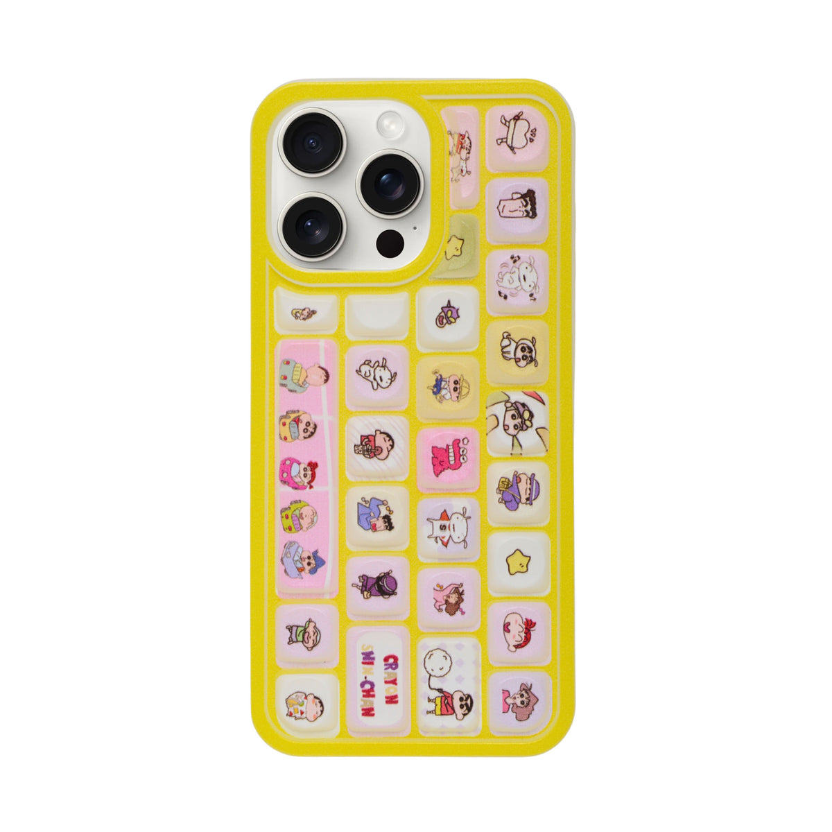 Cute 3D Cartoon Keyboard Phone Case for iPhone 15 Pro Max