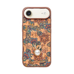 Bohemian Ethnic Print Cork Texture with Pearl Detail Phone Case for iPhone 17 Air
