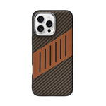 Carbon Fiber Leather Texture Anti-Fall Protective Case for iPhone 15 Pro Max