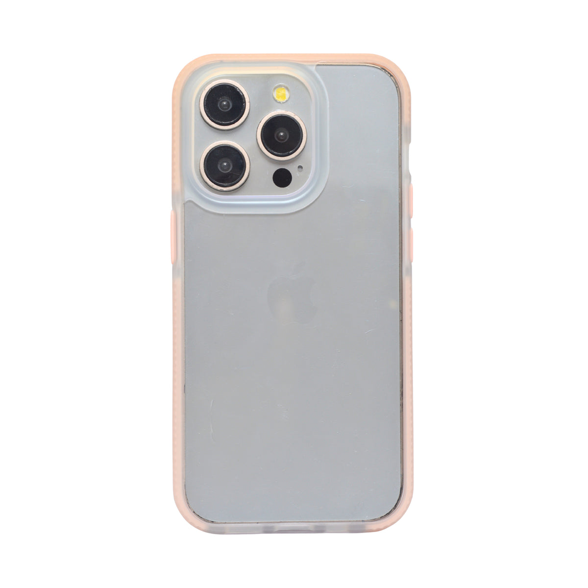 Transparent Hard Back Case with Colored Side Grip Phone Case For iPhone 14 Pro