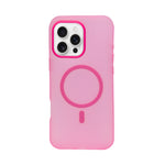 Frosted Translucent MagSafe Silicone Case for iPhone 16 Pro Max