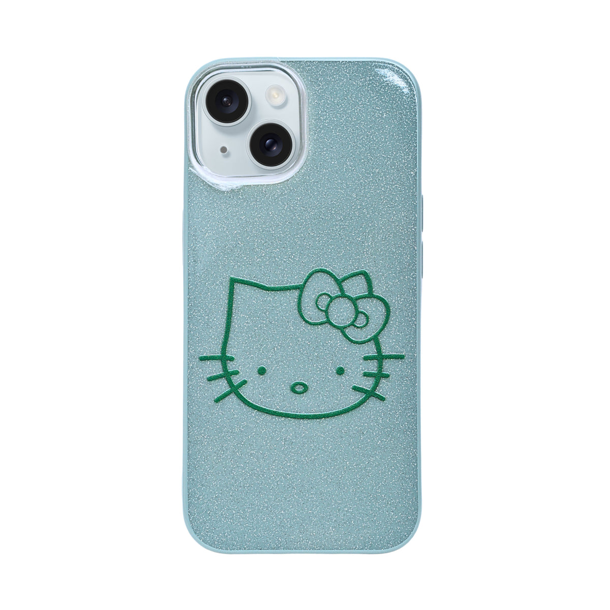 Glitter Sparkle Kitty Phone Case for iPhone 15