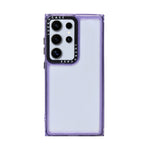Crystal Clear Purple Protective Phone Case for Samsung S24Ultra