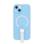 Frosty Matte with Silicone Finger Loop Phone Case for iPhone 13 / 14
