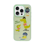 Stylish Cute Cartoon Cool Soft Animal Characters Cover For iPhone 15 Pro