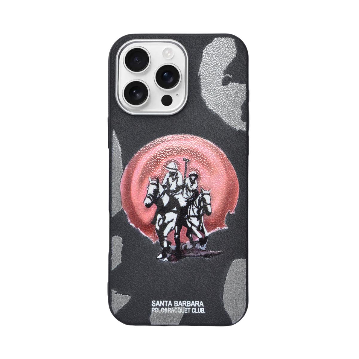 Santa Barbara Polo & Racquet Club Leather Phone Case For iPhone 16 Pro Max