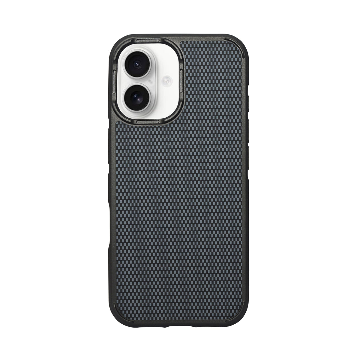 Geometric Carbon Fiber Texture Phone Case for iPhone 16