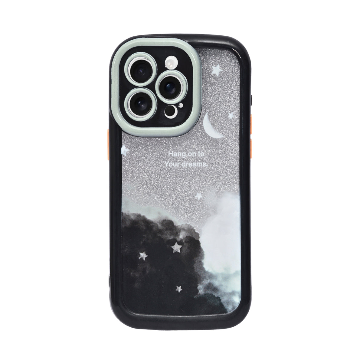 Hang On To Your Dreams Celestial Glitter Phone Case for iPhone 15 Pro