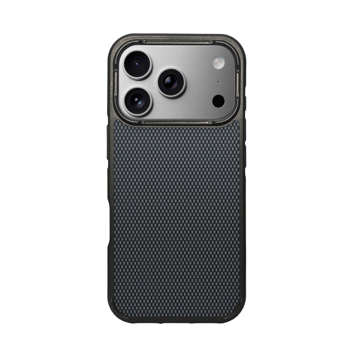 Geometric Carbon Fiber Texture Phone Case for iPhone 17 Pro