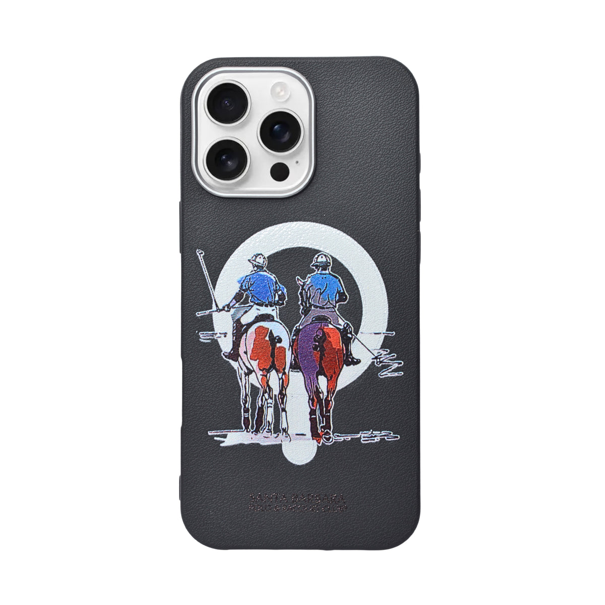 Santa Barbara Polo & Racquet Club Leather Phone Case For iPhone 16 Pro Max