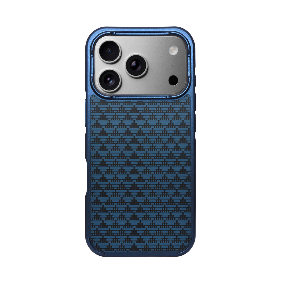 Geometric Carbon Fiber Texture Phone Case for iPhone 17 Pro