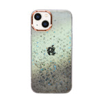 Gradient Glitter with Rose Gold Camera Ring Phone Case for iPhone 13 / 14