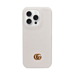Luxury GG Embossed Phone Case for iPhone 15 Pro
