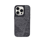 Luxury Textured Leather Finish with Raised Camera Frame Phone Case for iPhone 14 Pro
