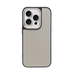 Classic Leather Textured with Metal Camera Ring Phone Case For iPhone 14 Pro