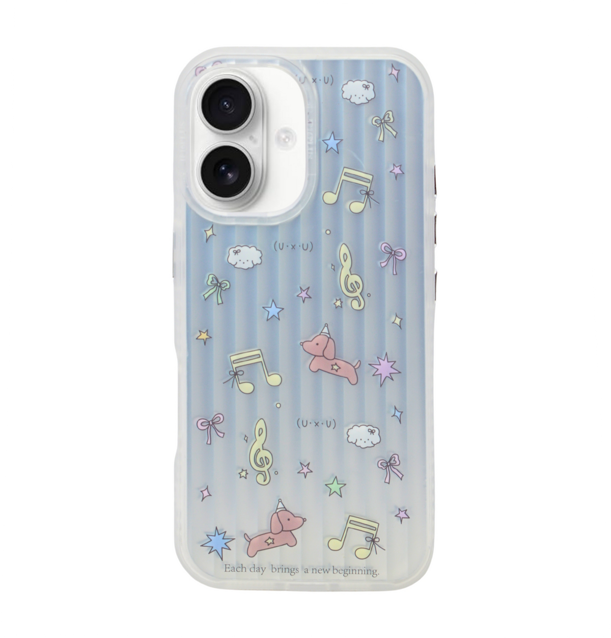 Aesthetic Bow & Floral Print Phone Case for iPhone 16