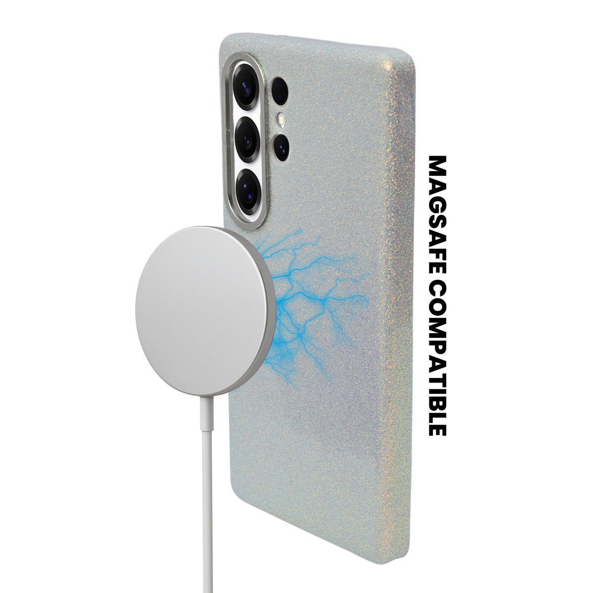 Premium Pastel Glitter Marble Finish Hard Phone Case for Samsung S25 Ultra
