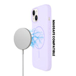Soft Silicone with MagSafe Ring Phone Case for iPhone 14 Plus / 15 Plus