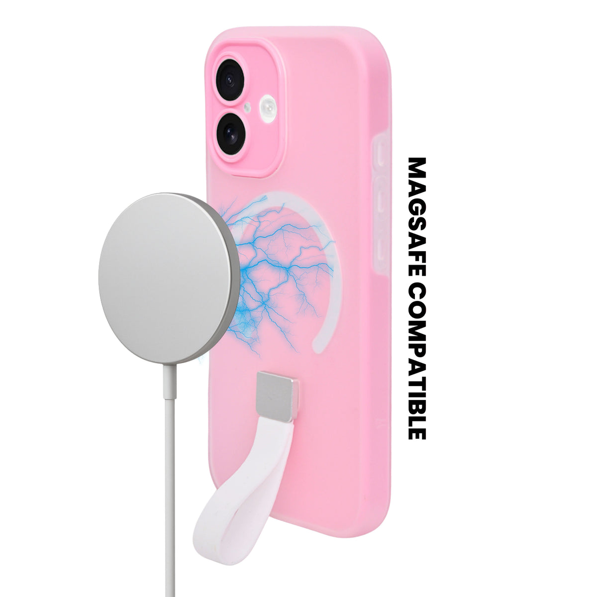 Frosty Matte with Silicone Finger Loop Phone Case for iPhone 17