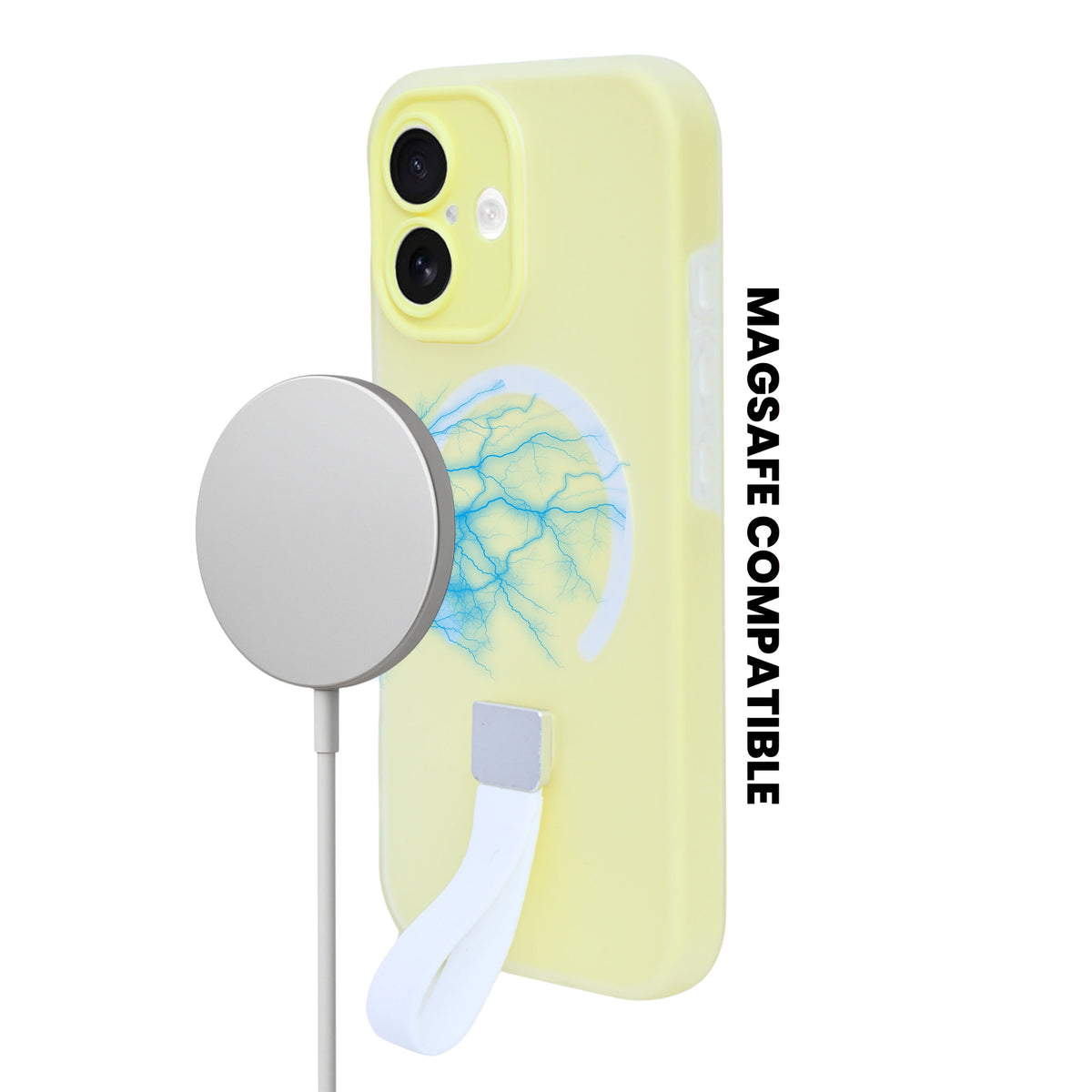 Frosty Matte with Silicone Finger Loop Phone Case for iPhone 17