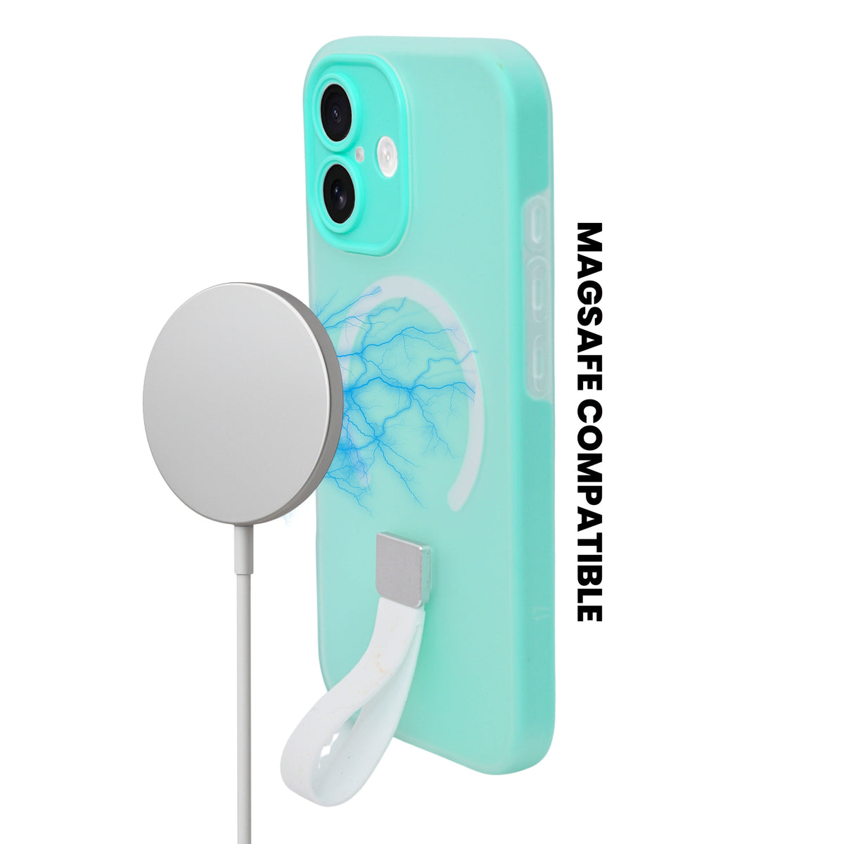 Frosty Matte with Silicone Finger Loop Phone Case for iPhone 17