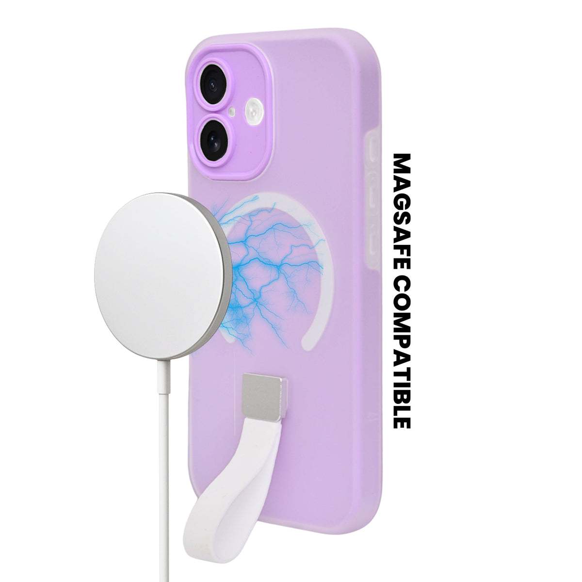 Frosty Matte with Silicone Finger Loop Phone Case for iPhone 17