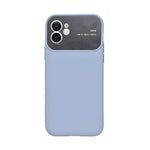 Silicone Leather Texture with Full Lens Protection Phone Case for iPhone 12 / 12 Pro