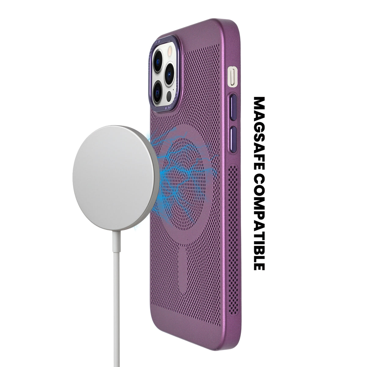 Premium Dot Texture MagSafe Style Protective Phone Case for iPhone 12 / 12 Pro