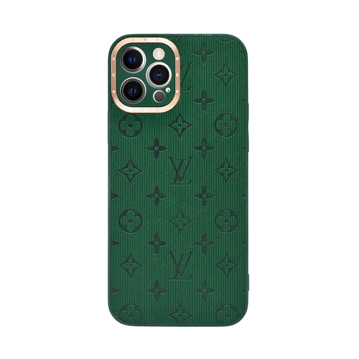 LV Inspired Luxury Embossed Pattern Phone Case for iPhone 12 / 12 Pro
