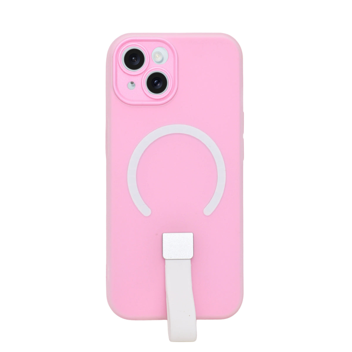 Frosty Matte with Silicone Finger Loop Phone Case for iPhone 14 Plus / 15 Plus