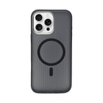 Matte Transparent Corrugated Texture MagSafe Compatible Phone Case for iPhone 16 Pro Max