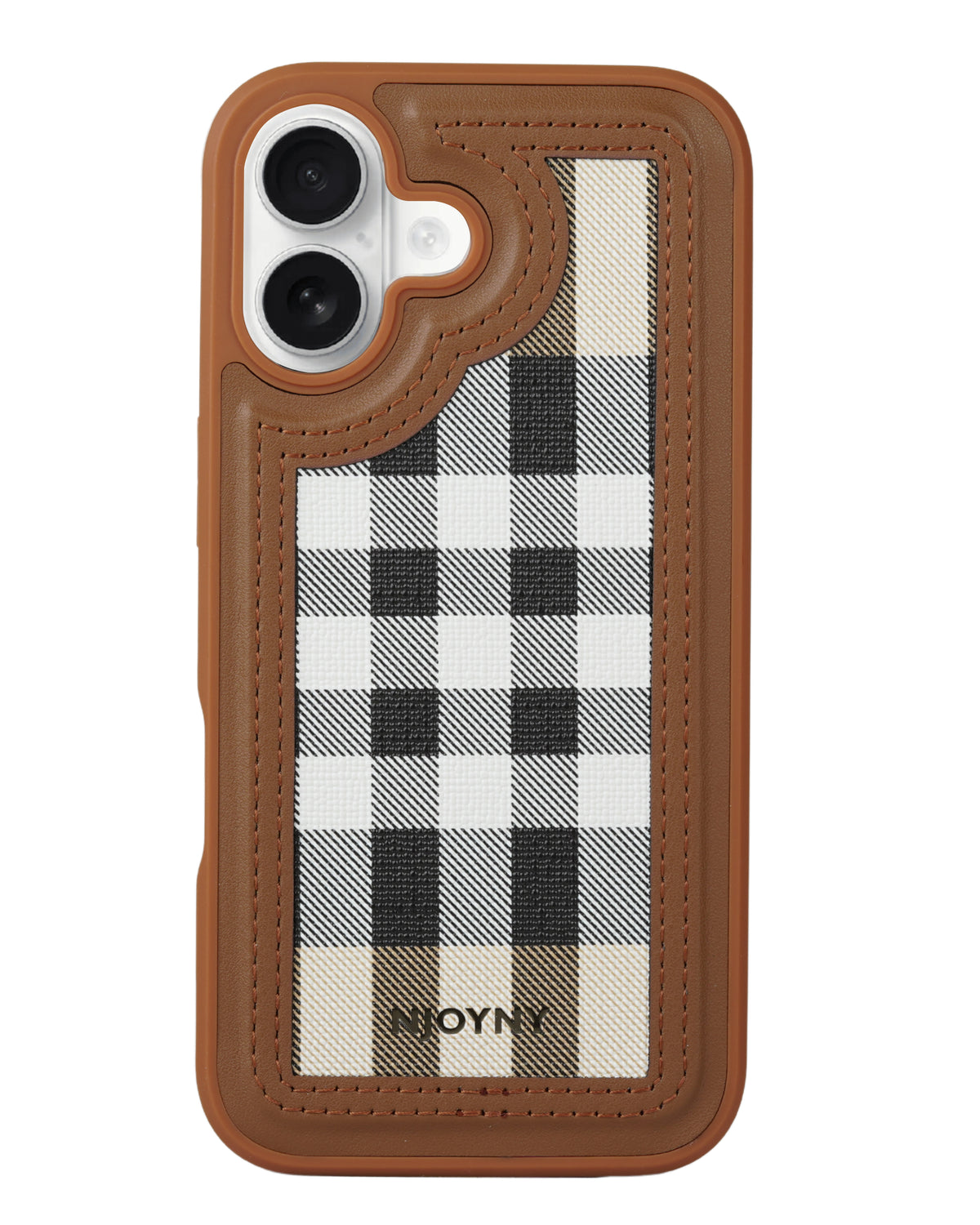 Leather Case, Classic Elegant Slim PU Checks Luxury Design Case For iPhone 16