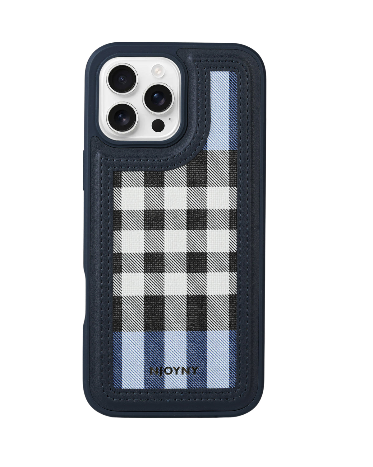 Leather Case, Classic Elegant Slim PU Checks Luxury Design Case For iPhone 16 Pro Max