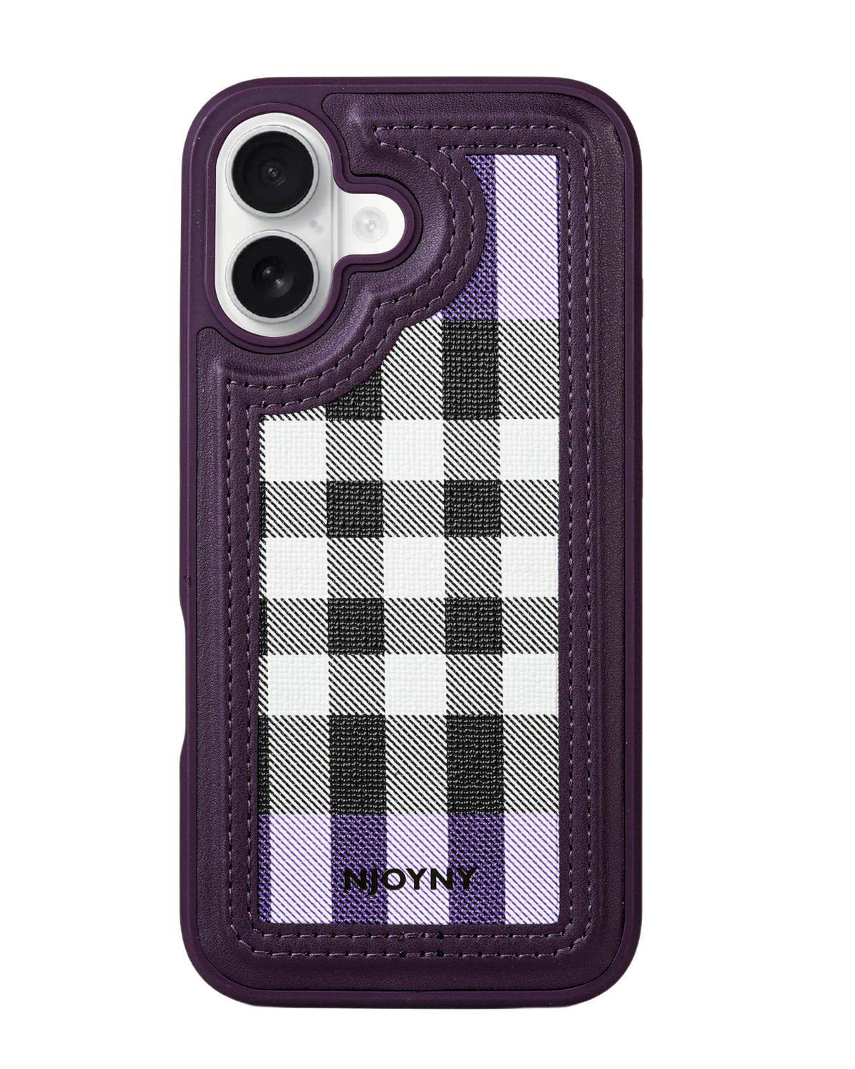 Leather Case, Classic Elegant Slim PU Checks Luxury Design Case For iPhone 16