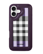 Leather Case, Classic Elegant Slim PU Checks Luxury Design Case For iPhone 16