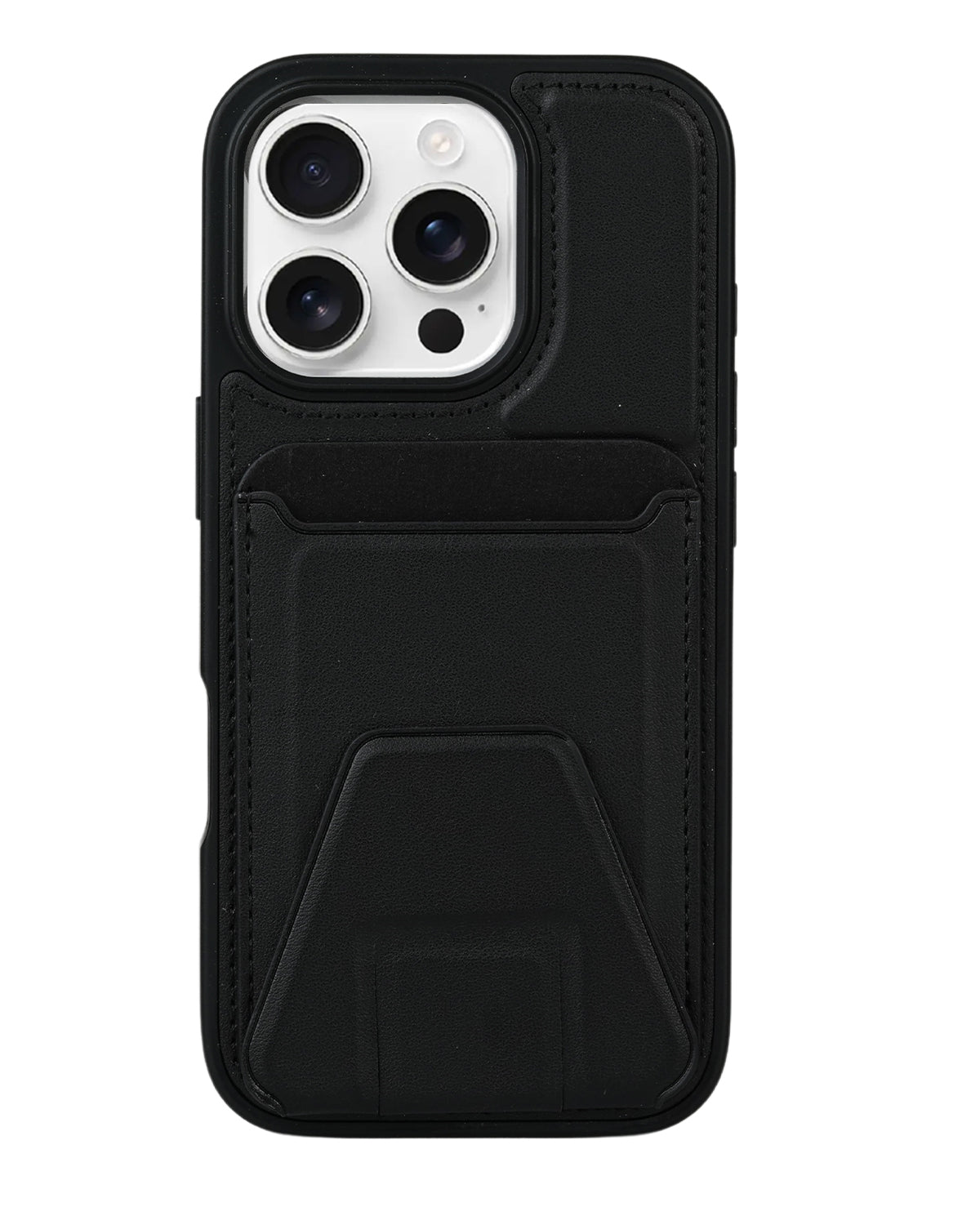 Card Wallet Case Durable Built-in Stand Cover For iPhone 16 Pro