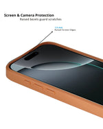 Leather Case, Classic Elegant Slim PU Checks Luxury Design Case For iPhone 16 Pro Max