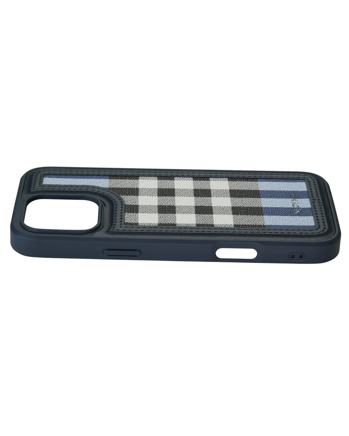 Leather Case, Classic Elegant Slim PU Checks Luxury Design Case For iPhone 16 Pro Max