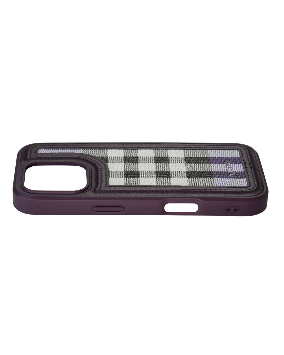 Leather Case, Classic Elegant Slim PU Checks Luxury Design Case For iPhone 16 Pro