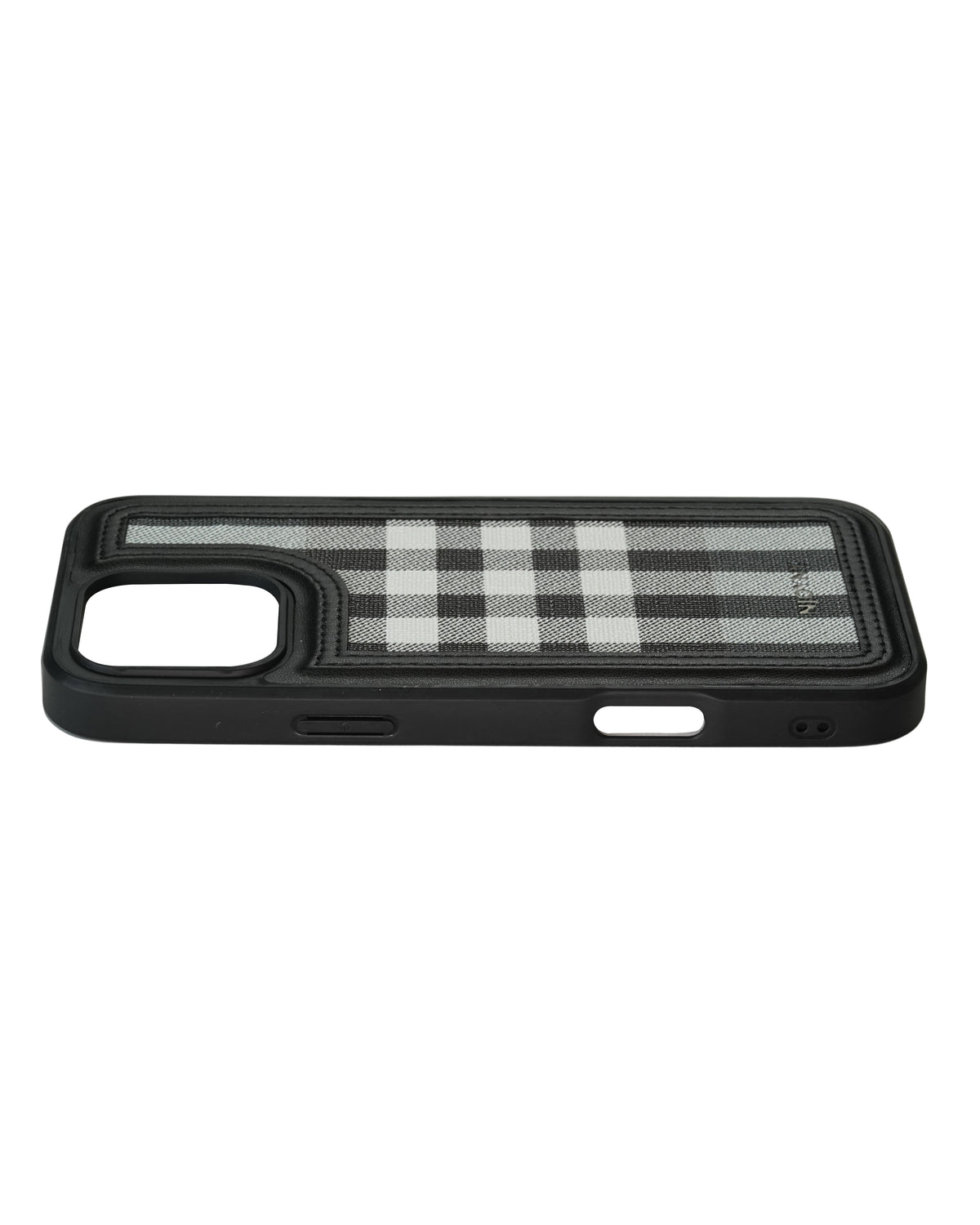 Leather Case, Classic Elegant Slim PU Checks Luxury Design Case For iPhone 16 Pro Max