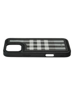 Leather Case, Classic Elegant Slim PU Checks Luxury Design Case For iPhone 16 Pro Max