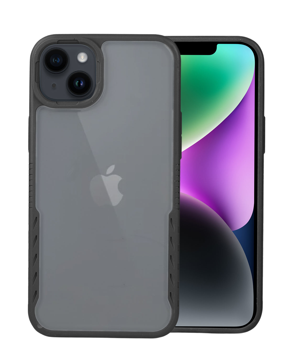 Crystal Armor Bumper Case – Clear Back With Rugged Protection for iPhone 14 Plus / 15 Plus