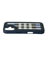 Leather Case, Classic Elegant Slim PU Checks Luxury Design Case For iPhone 16