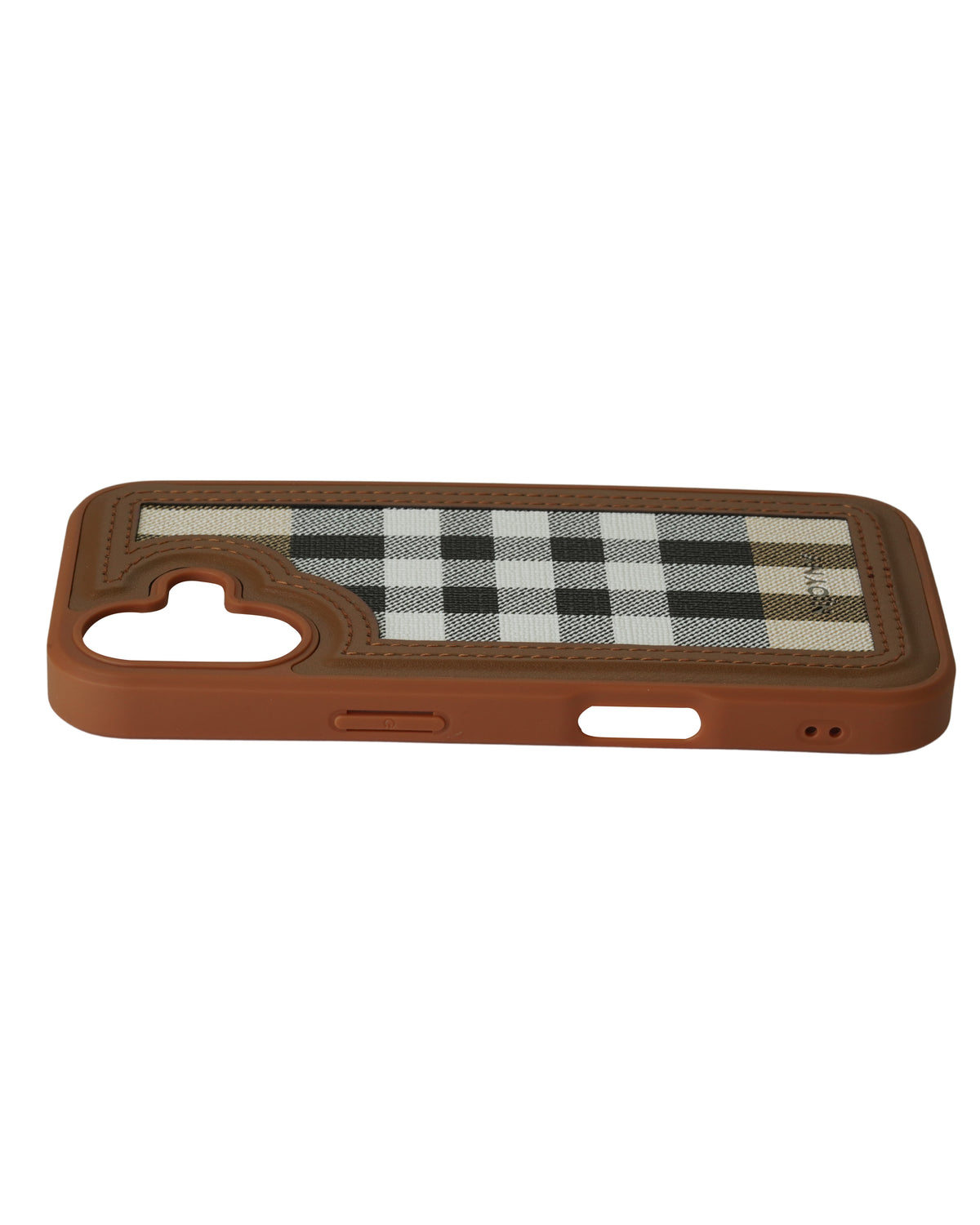 Leather Case, Classic Elegant Slim PU Checks Luxury Design Case For iPhone 16
